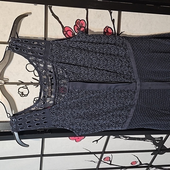 All Saints Eyelet Dress Size 4 - Picture 3 of 7